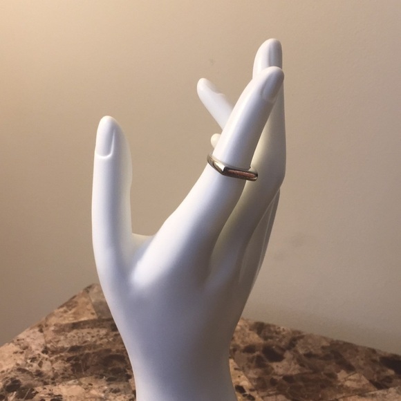 Silver Bar Open Adjustable Ring - Picture 6 of 10